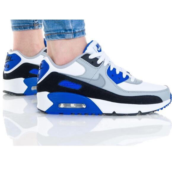 Nike NWB Air Max 90 Hyper Royal Low Top Sneakers Shoes Size 7 Youth CD6864-103 - Picture 1 of 14